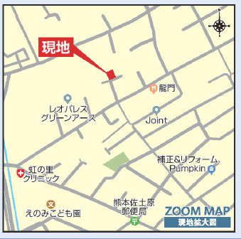 ブルーミングガーデン／東区榎町３期／１号棟の地図
