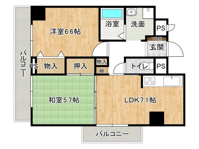 クリーンピア南大路時計台