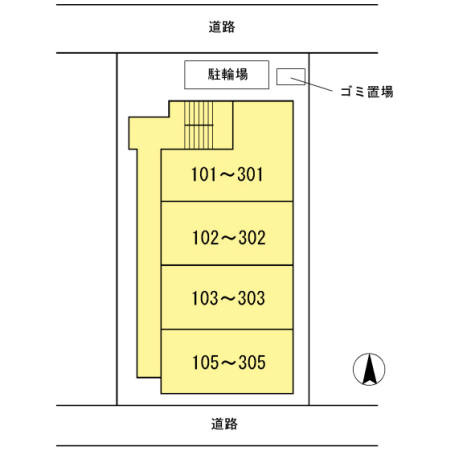 クラフト南砂町の区画図