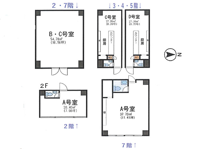 東泉ニュータウンビルの間取り