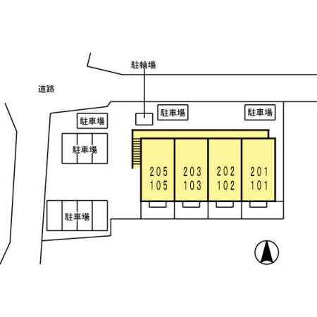 プレミスト若菜【キャッシュバック対象】の区画図