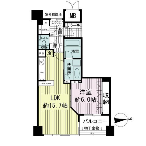 【間取り】 | ルネ神戸旧居留地109番館