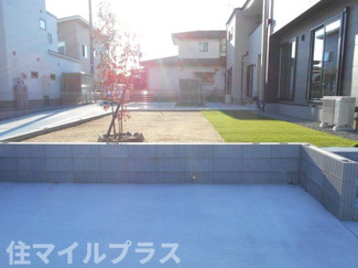 【庭】 | 本宮市高木新築一戸建て4棟 | 簡単な家庭菜園も楽しめるお庭です