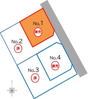 【区画図】 | 本宮市高木新築一戸建て4棟