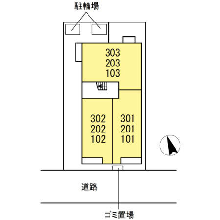 レジデンス葛西Ⅱの区画図