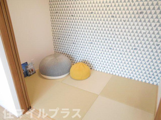 【和室】 | 本宮市高木新築一戸建て4棟 | 畳の上でゆっくりとくつろげる和室です