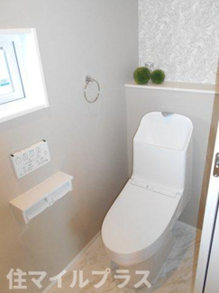 【トイレ】 | 本宮市高木新築一戸建て4棟 | シンプルで使いやすいトイレです