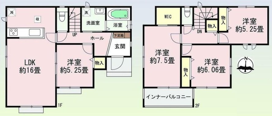 ハートフルタウン　松原1丁目1601番　Ａ号棟の間取り
