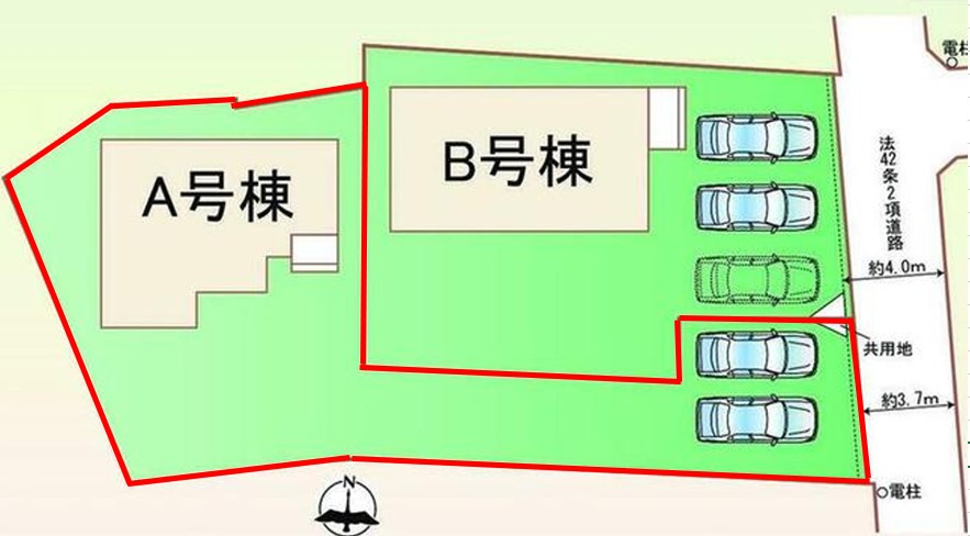 ハートフルタウン　松原1丁目1601番　Ａ号棟の区画図|Ａ号棟