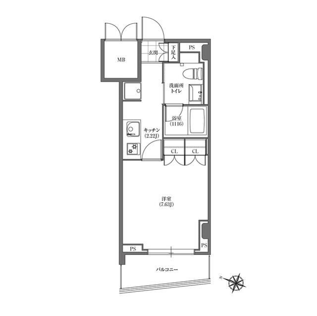 ヒューリック板橋の間取り