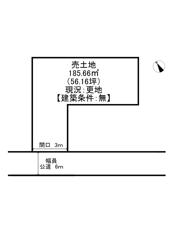 姫路市東山/売土地の土地図