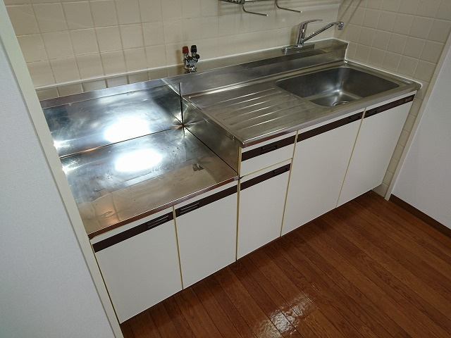 【キッチン】 | 二口ガスコンロ設置できます