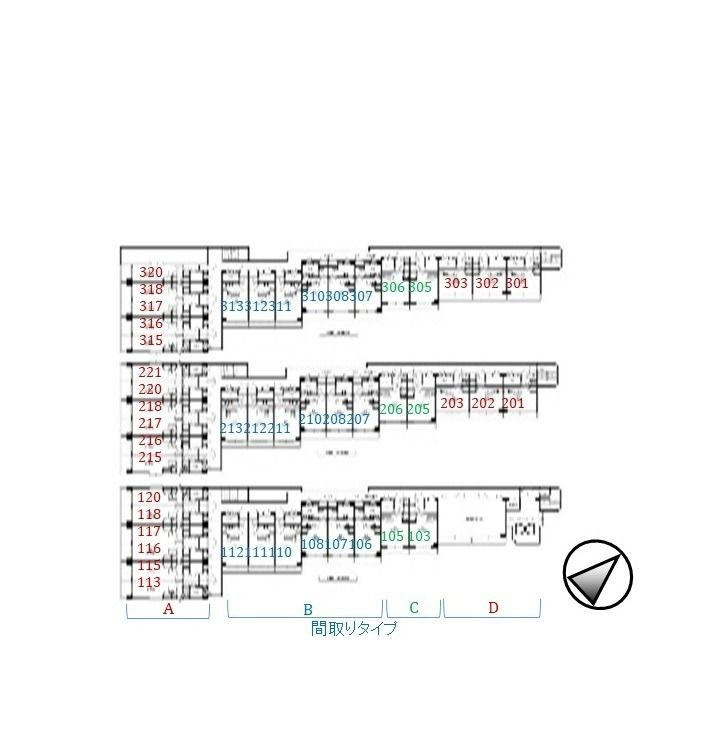アンダルシア浦安　A-020の区画図