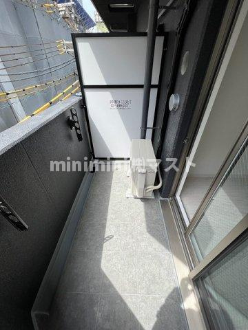 ソルテラスNAMBAサウスフィールのバルコニー