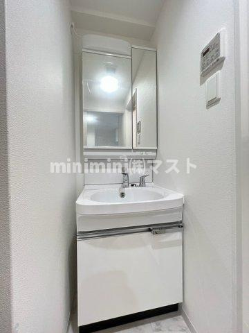 ソルテラスNAMBAサウスフィールの洗面所