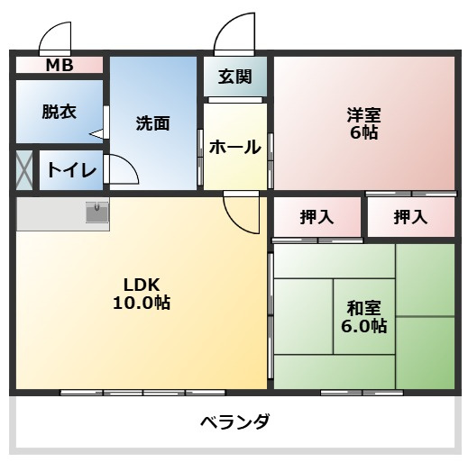 レジデンス守の間取り