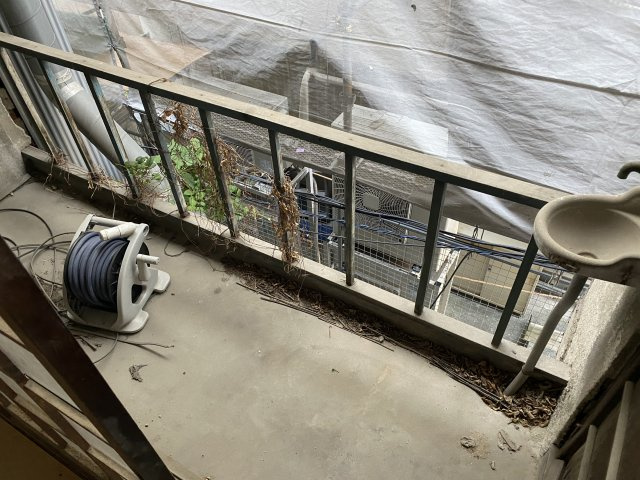 錦水荘のバルコニー