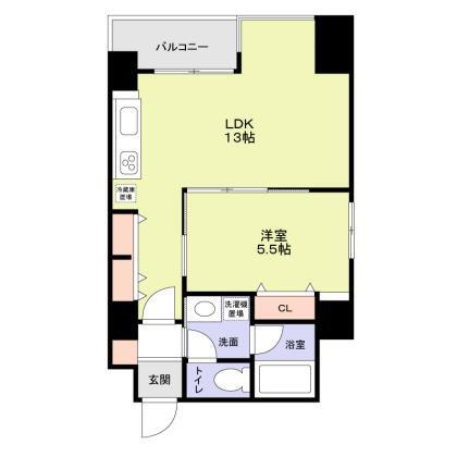 K-CRAFT UMEDA161の間取り