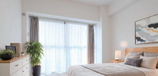 東大島ハイライズの寝室