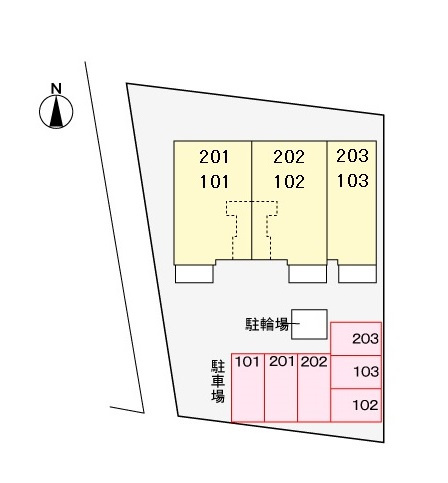 ファーストデューⅥの区画図