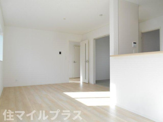 【居間・リビング】 | 郡山市田村町金屋新築一戸建て4棟 | リビングです