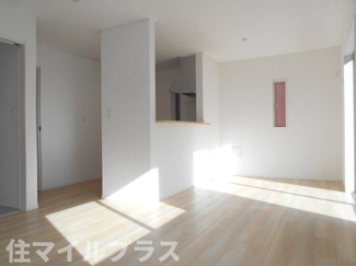 【居間・リビング】 | 郡山市田村町金屋新築一戸建て4棟 | リビングです