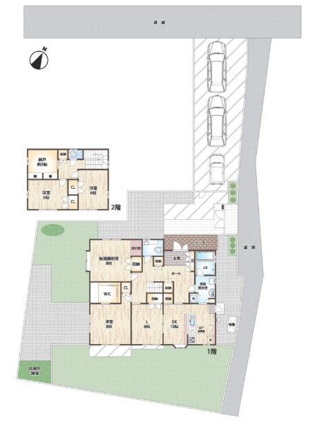 道明寺一戸建の間取り