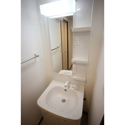 【洗面所】 | ナウヴィレッジ松島2 | シンプルで使いやすい洗面台です！