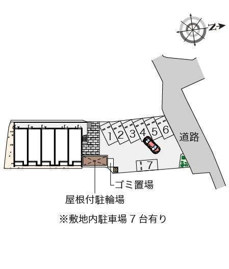 クレイノコンフォール綾部の区画図