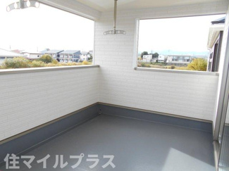 【バルコニー】 | 郡山市田村町金屋新築一戸建て4棟 | バルコニーからの眺めを楽しみながら食事をしませんか