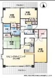 【間取り】 | ヴィルフォーレ稲毛6番館