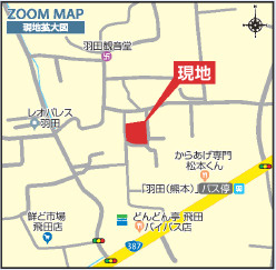 ブルーミングガーデン／北区鶴羽田１丁目／１号棟の地図