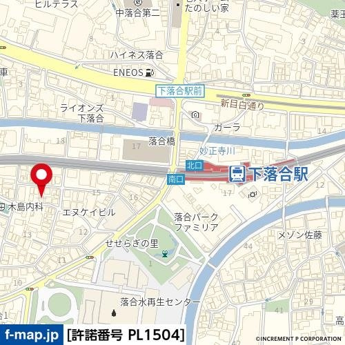 GLICION上落合の地図