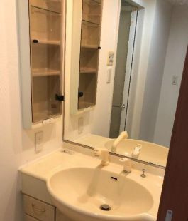 【独立洗面台】 | グランシティ目白台 | 独立洗面台、小物を置くことができて便利です