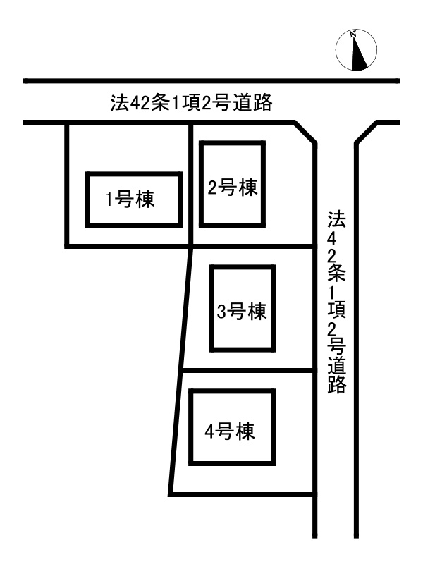 姫路市勝原区山戸第4/全4棟の区画図