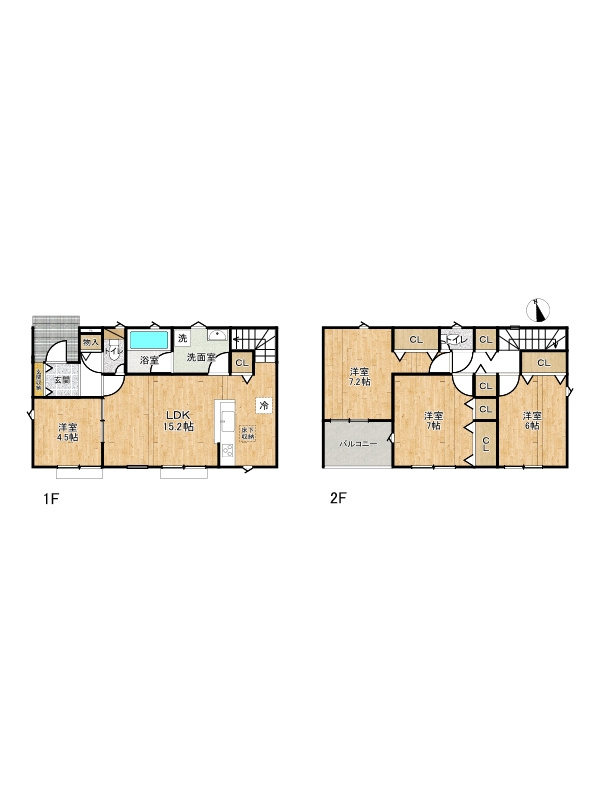 姫路市勝原区山戸第4/全4棟の区画図