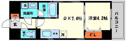 RISINGMaison本町橋の間取り|RISING Maison 本町橋　間取り