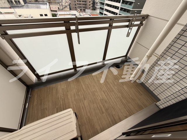 ララプレイス玉造パルクのバルコニー|広々としたバルコニーです