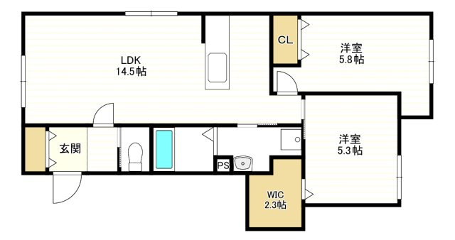 ラヴェルテュ播磨町の間取り