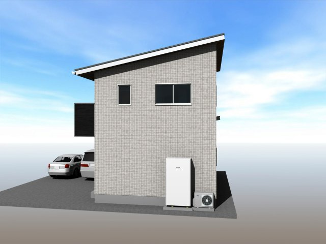 福井東町（北）　売土地　（建築条件付）の外観パース|建物東側です