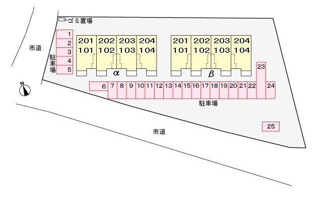 ウエスト　ノアαの区画図