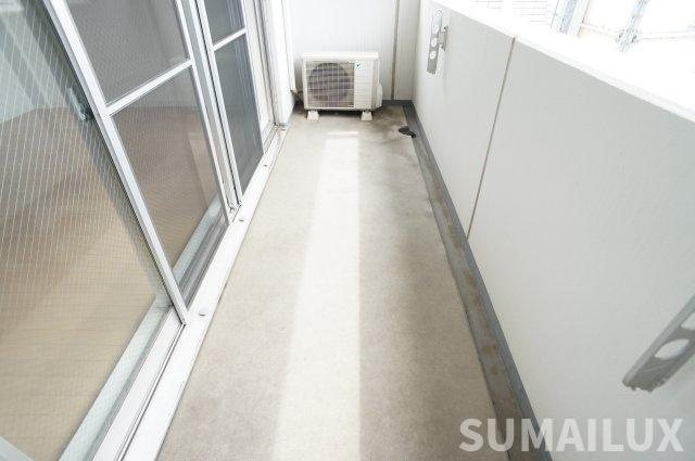 熊本市南区平田２丁目の賃貸マンションのバルコニー