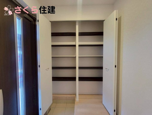 グレイドルガーデン大田原市薄葉第3　の収納|玄関収納は家族全員分の靴も収納可能な大容量収納です◎