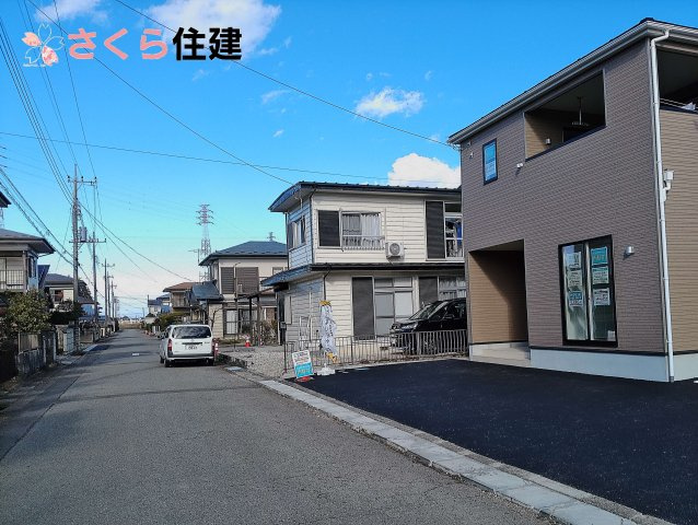グレイドルガーデン大田原市薄葉第3　の前面道路含む現地写真|前面道路は6ｍあり、駐車の際も安心です◎