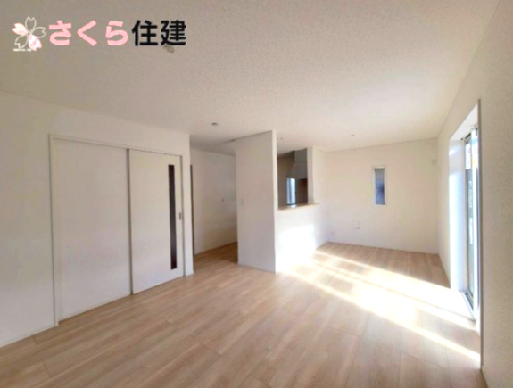 グレイドルガーデン大田原市薄葉第3　の居間・リビング|南向き16帖のLDK