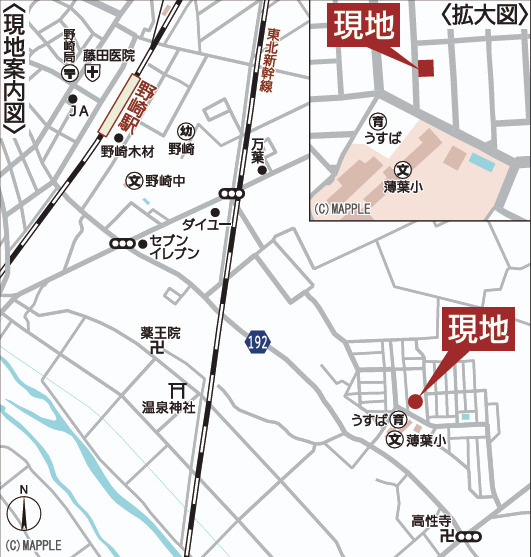 グレイドルガーデン大田原市薄葉第3　の地図|大容量収納できるシューズクローゼットとなっております。