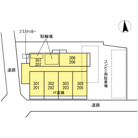 アテリア コートの区画図