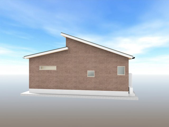 福井東町（南）　売土地　（建築条件付）の外観パース|建物北側