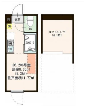 ハーモニーテラス新高円寺Ⅱの間取り