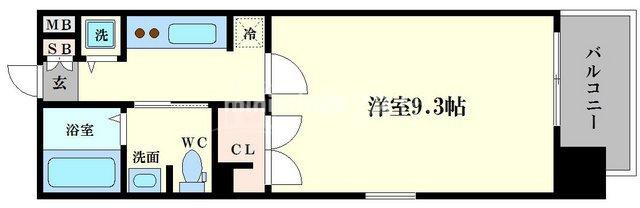ADW Residence肥後橋の間取り